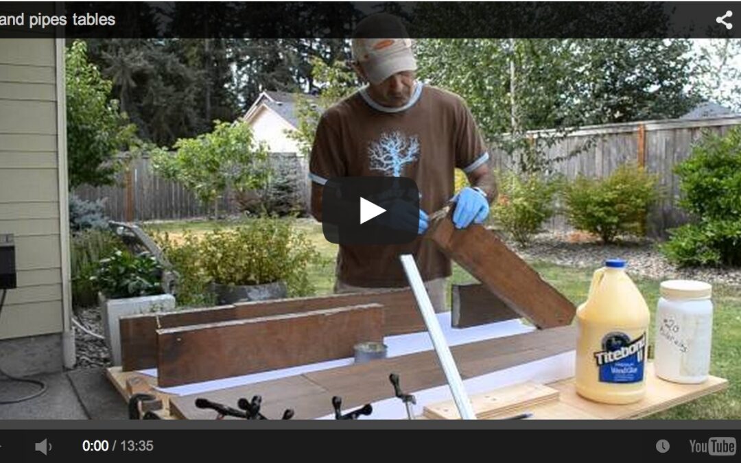 Ipe Wood and Metal Pipe Table: How To Video