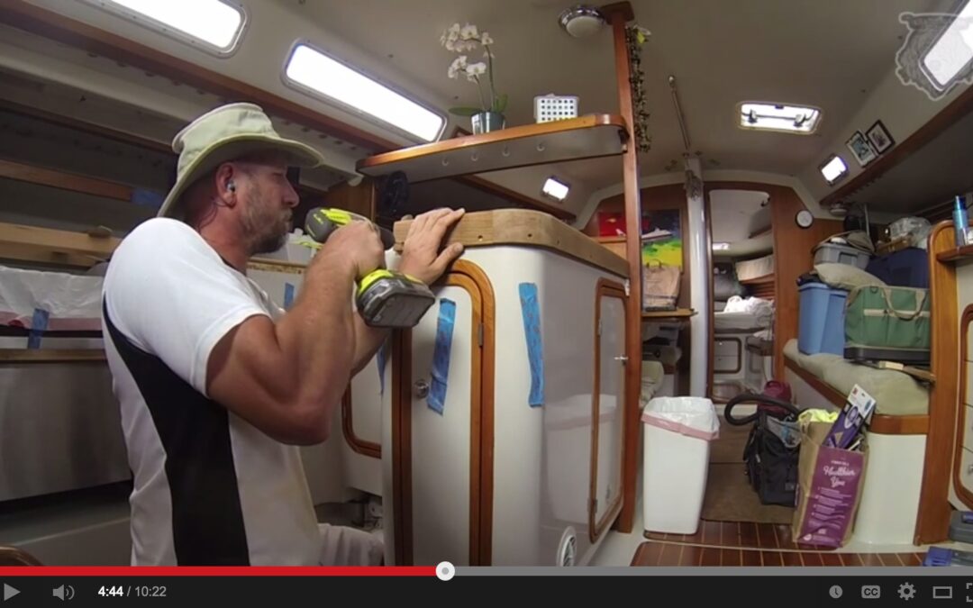 Refinishing a Galley with Teak Trim