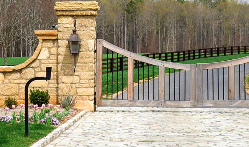 Custom Teak Gate in Greenville, SC