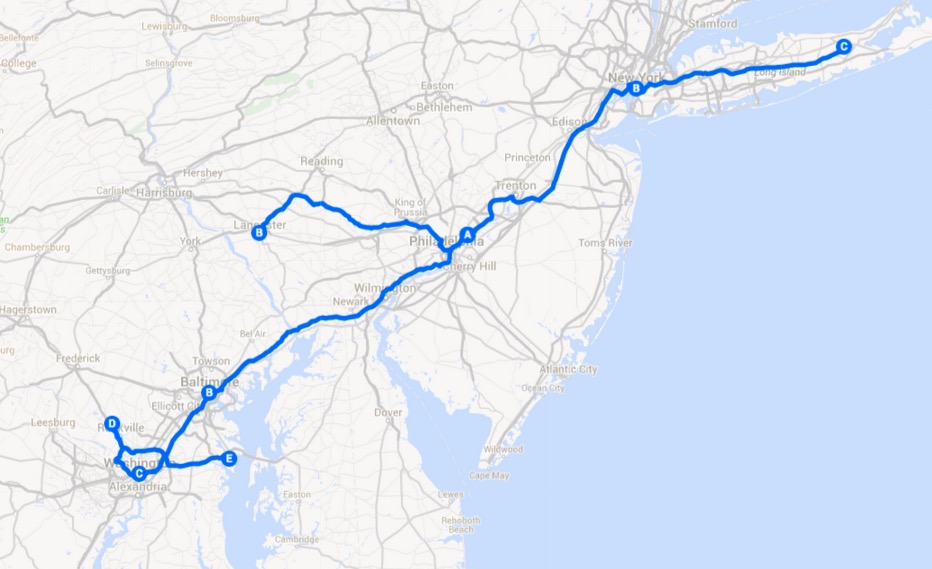 Our Regular Delivery Routes