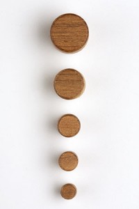 Teak Plugs Top view Teak Plugs Top view