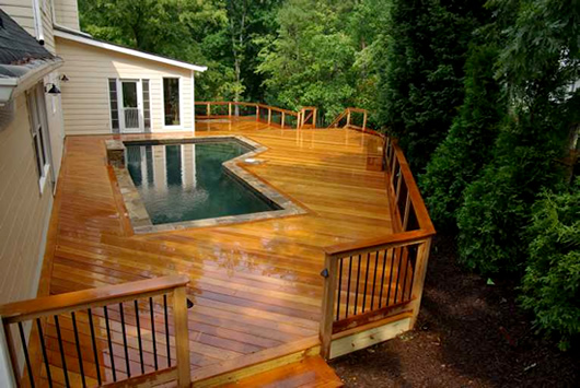 Residential Garapa Poolside Deck
