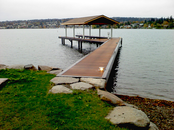 Lake Washington Teak Dock Grating